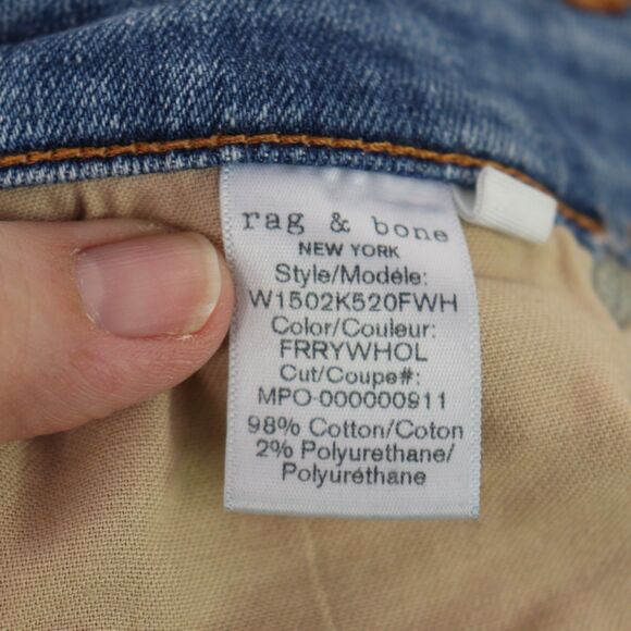 Rag & Bone Cate Mid Rise Distressed Skinny Jeans size 28 - Picture 5 of 5